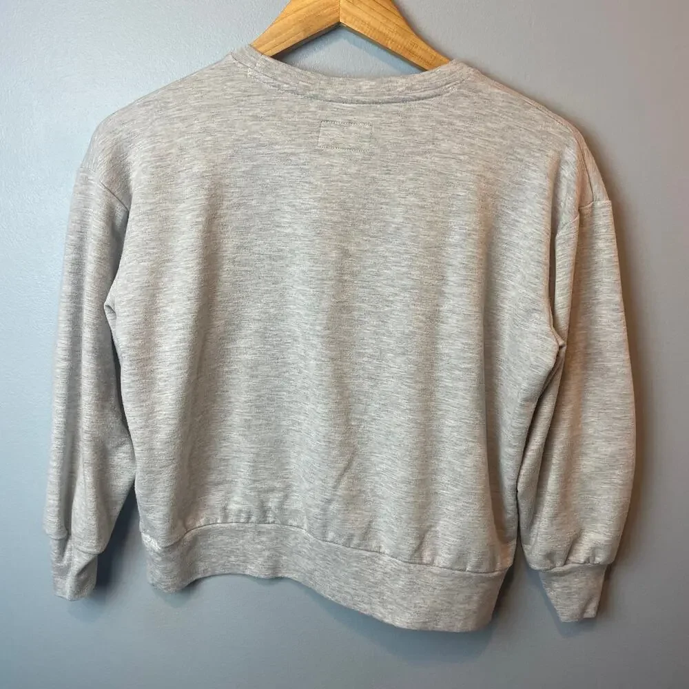 Converse Girls  logo boxy sweatshirt ruched arms Size Medium